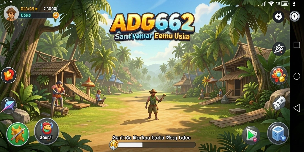 Tampilan gameplay ADG62 yang cerah dan menarik untuk dimainkan.