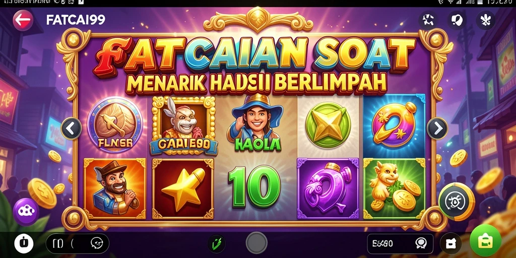 Tampilan gameplay FATCAI99 dengan simbol keberuntungan.