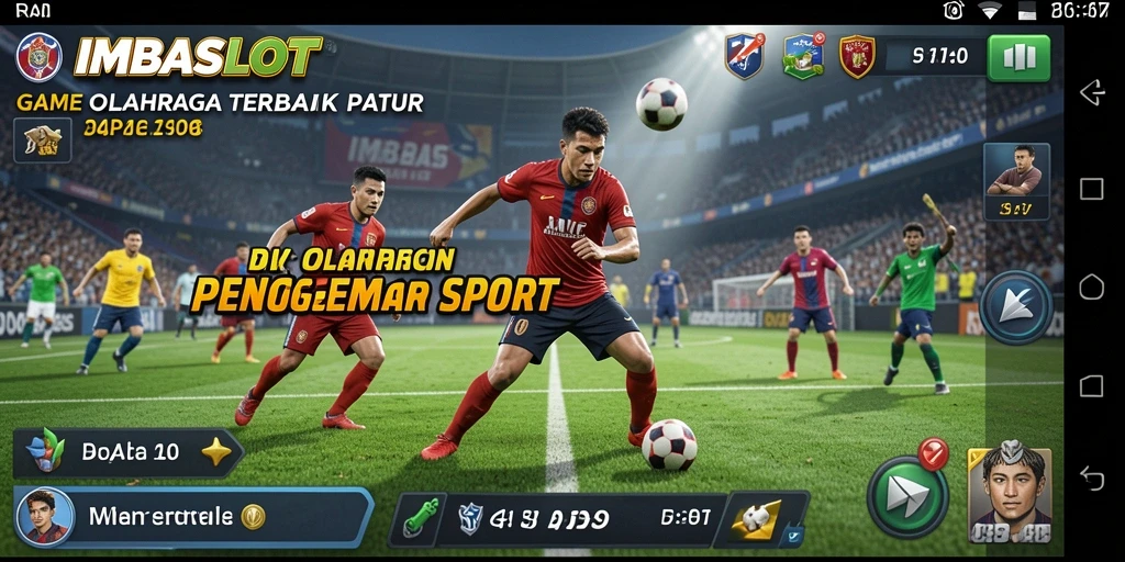 Tampilan seru dari gameplay IMBASLOT yang penuh tantangan olahraga.