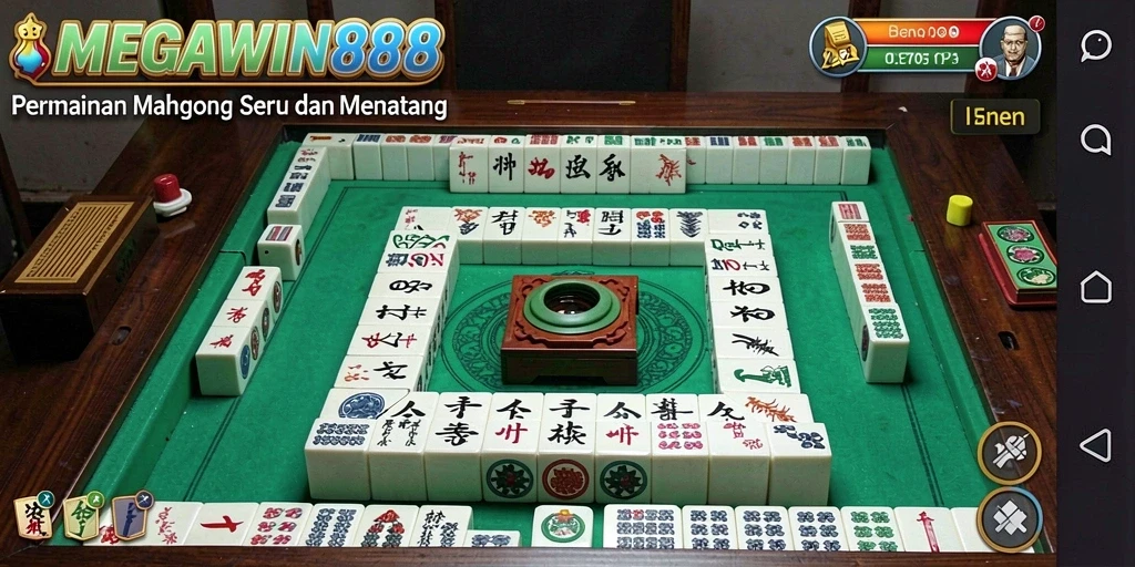 Tampilan gameplay menakjubkan dari MEGAWIN888 dengan Mahjong.