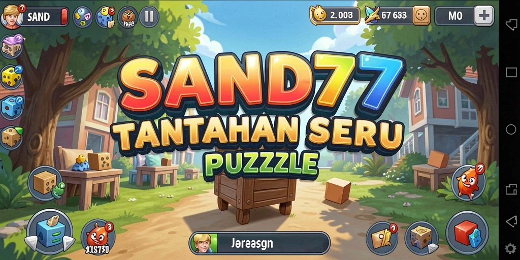 Tampilan gameplay SAND77 yang menarik dan menantang.